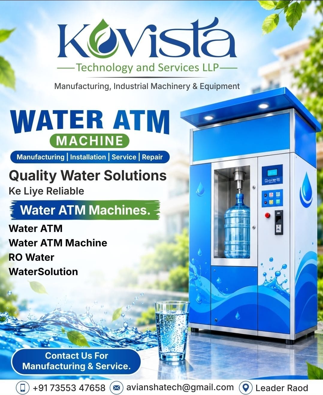 About Kovista Water ATM Manufacturing